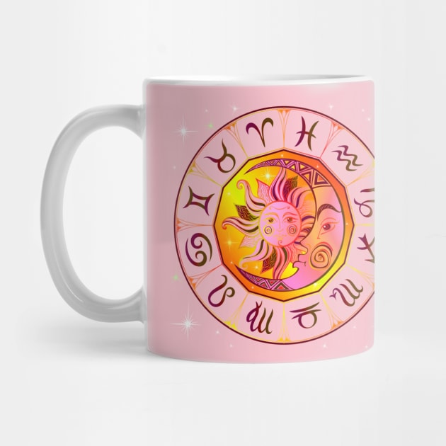 Zodiac Sign Wheel Sun Moon by letnothingstopyou